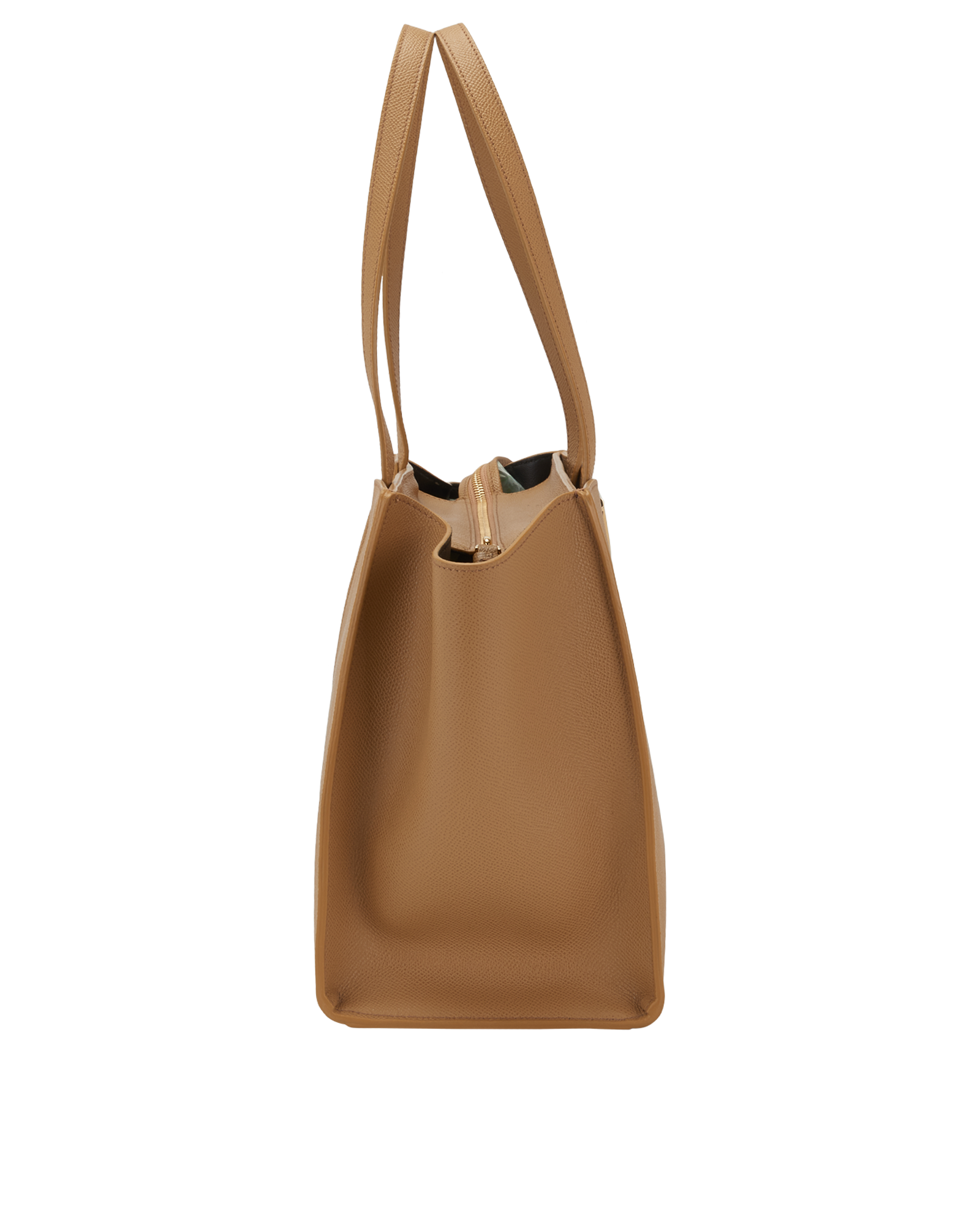 Gemini Tote, &pound;595, Handbags, Beige, Leather, Side view